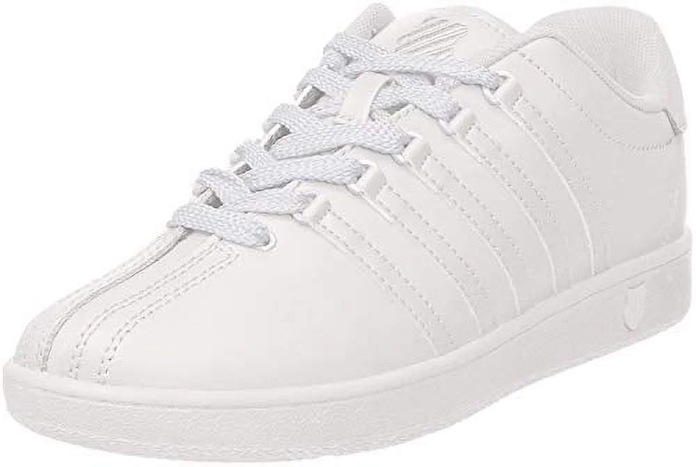 K-Swiss Kid's Classic VN Sneaker, White/White, 10, M