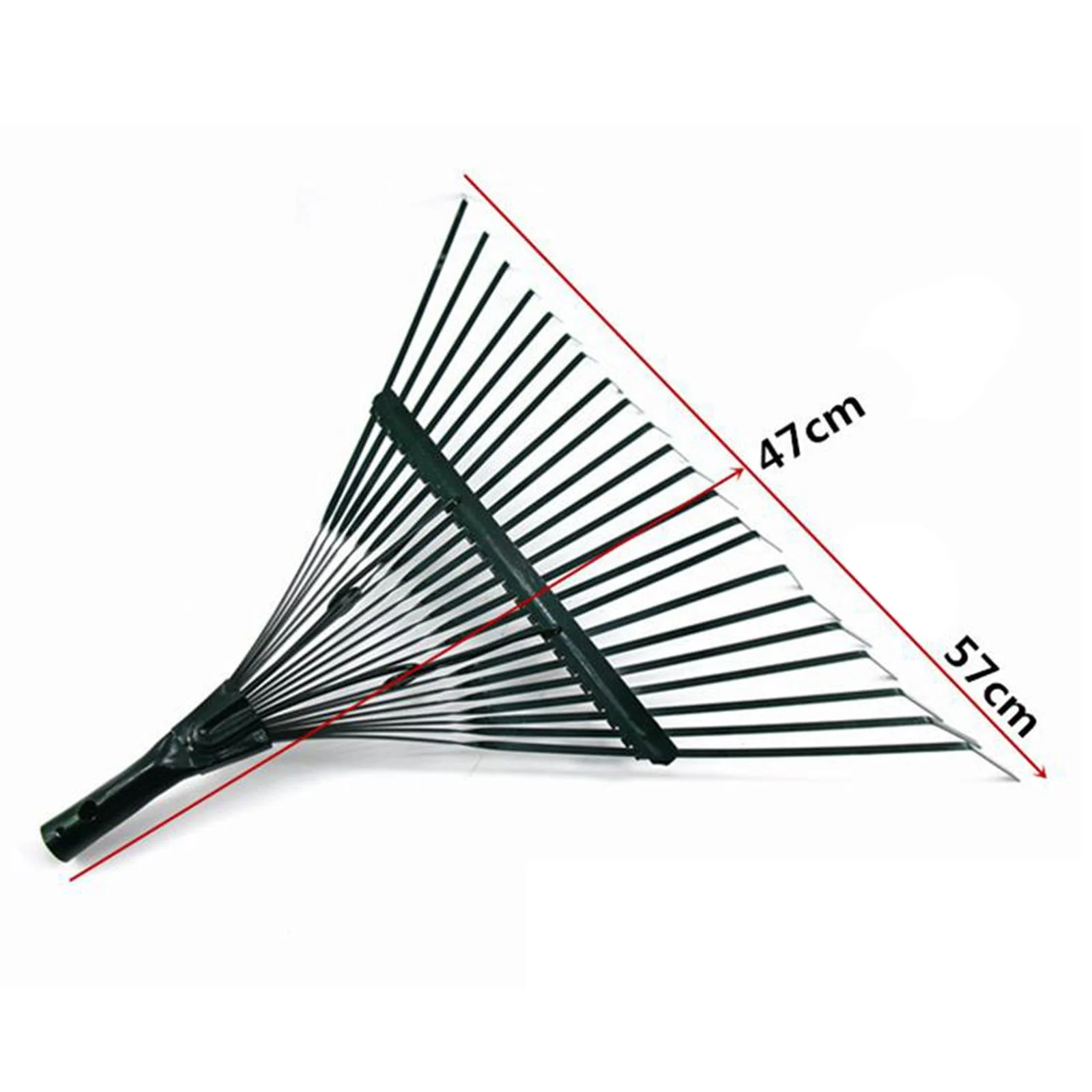 Miulika Garden Leaf Rake Garden Rake Easy to Carry Premium Durable Lawn Rake Head Metal Rake for Gardening Grass Clippings Yard Lawns