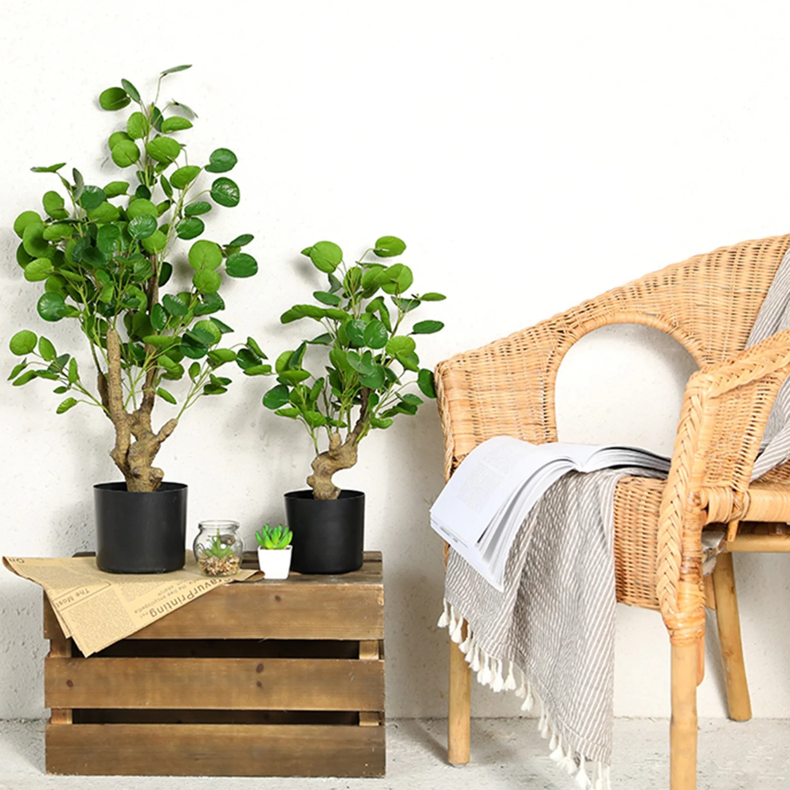 LIJCC Straight Plastic Flower Pot Planting Lazy Flower Pot Seedling Pot Plant Gardening Flower Pot