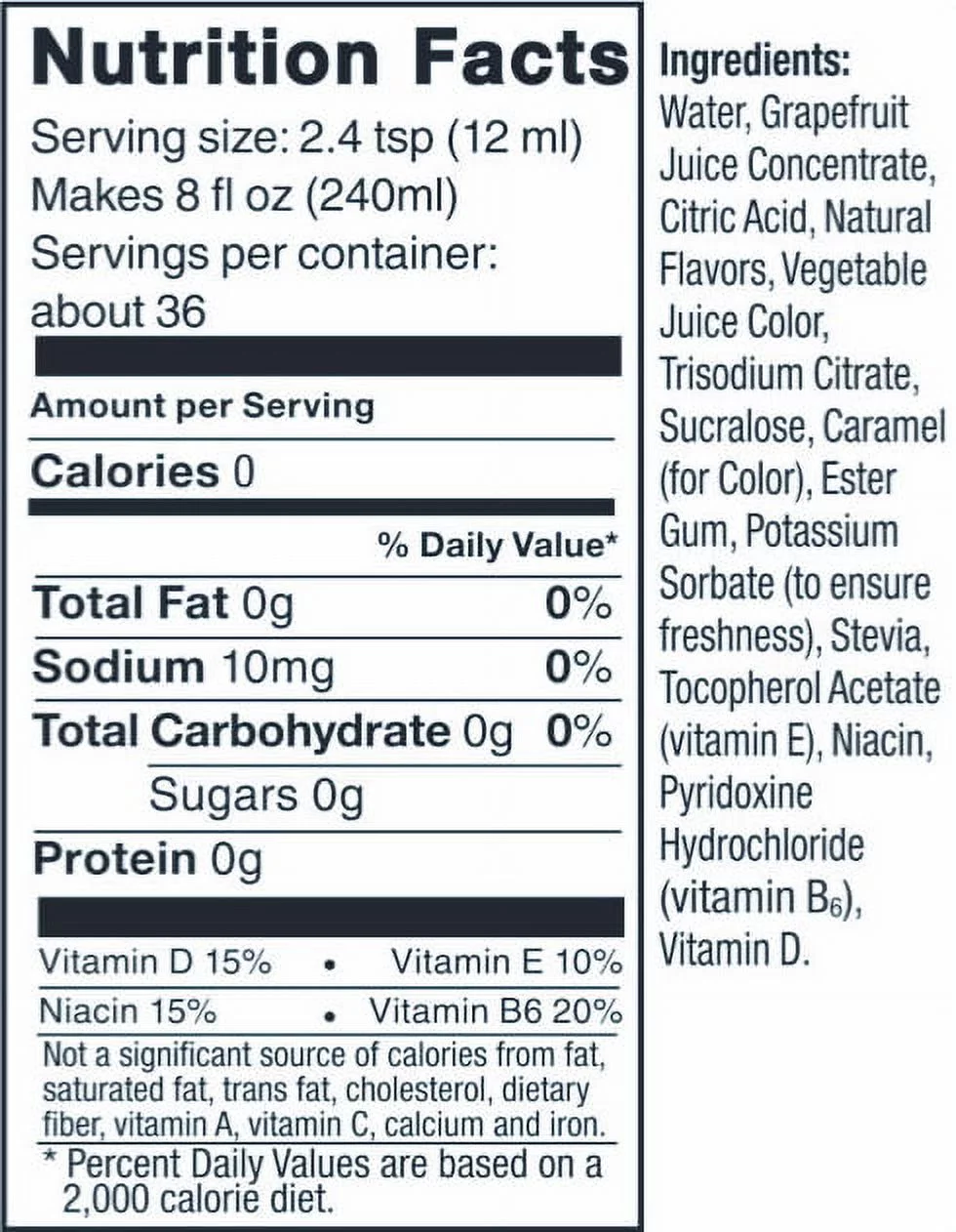 SodaStream Zero Pink Grapefruit Flavor Mix, 14.8 fl oz