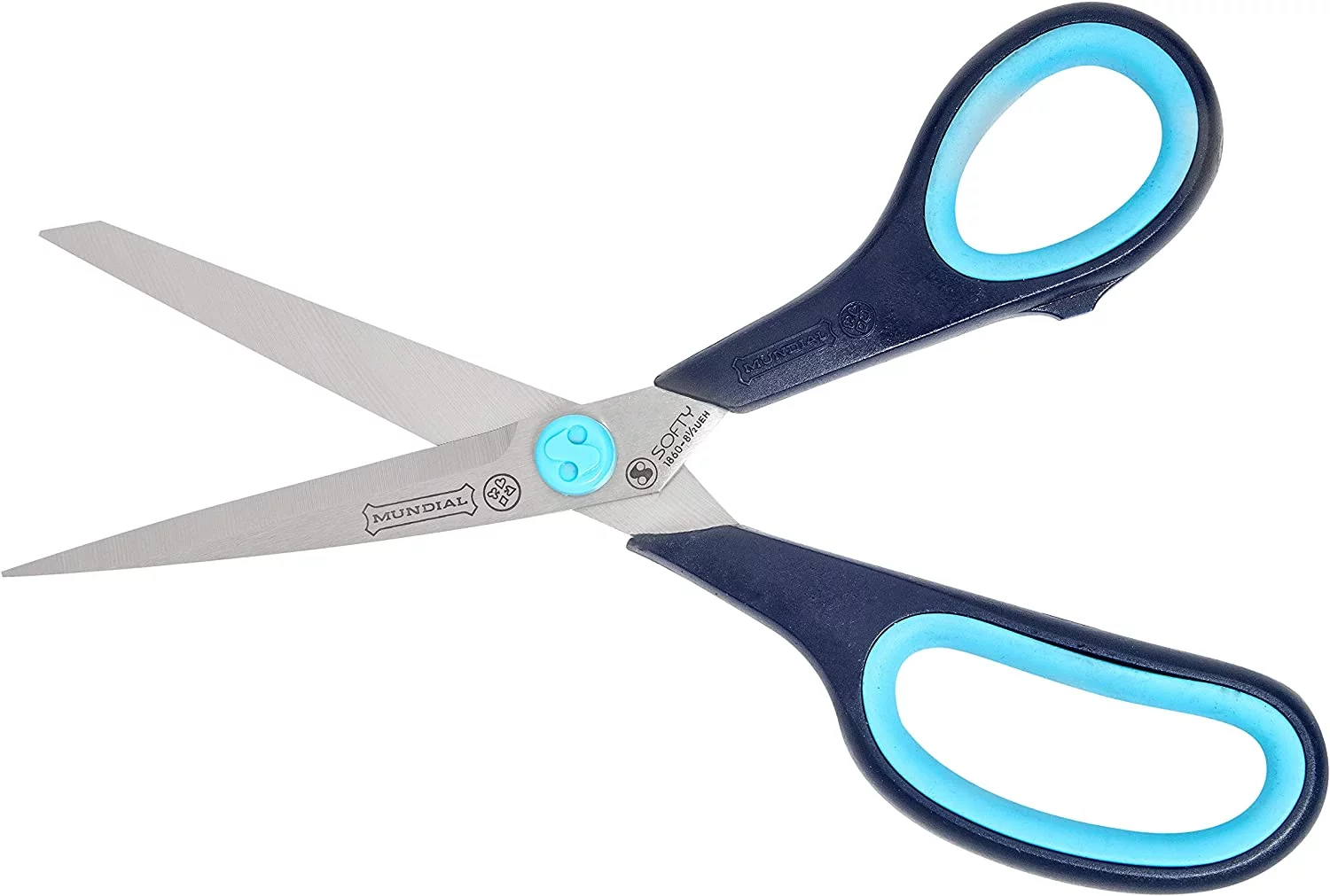 Mundial 1860-1 8.5 in. Cushion Soft Dressmaker Shears Serrated Bottom Blade