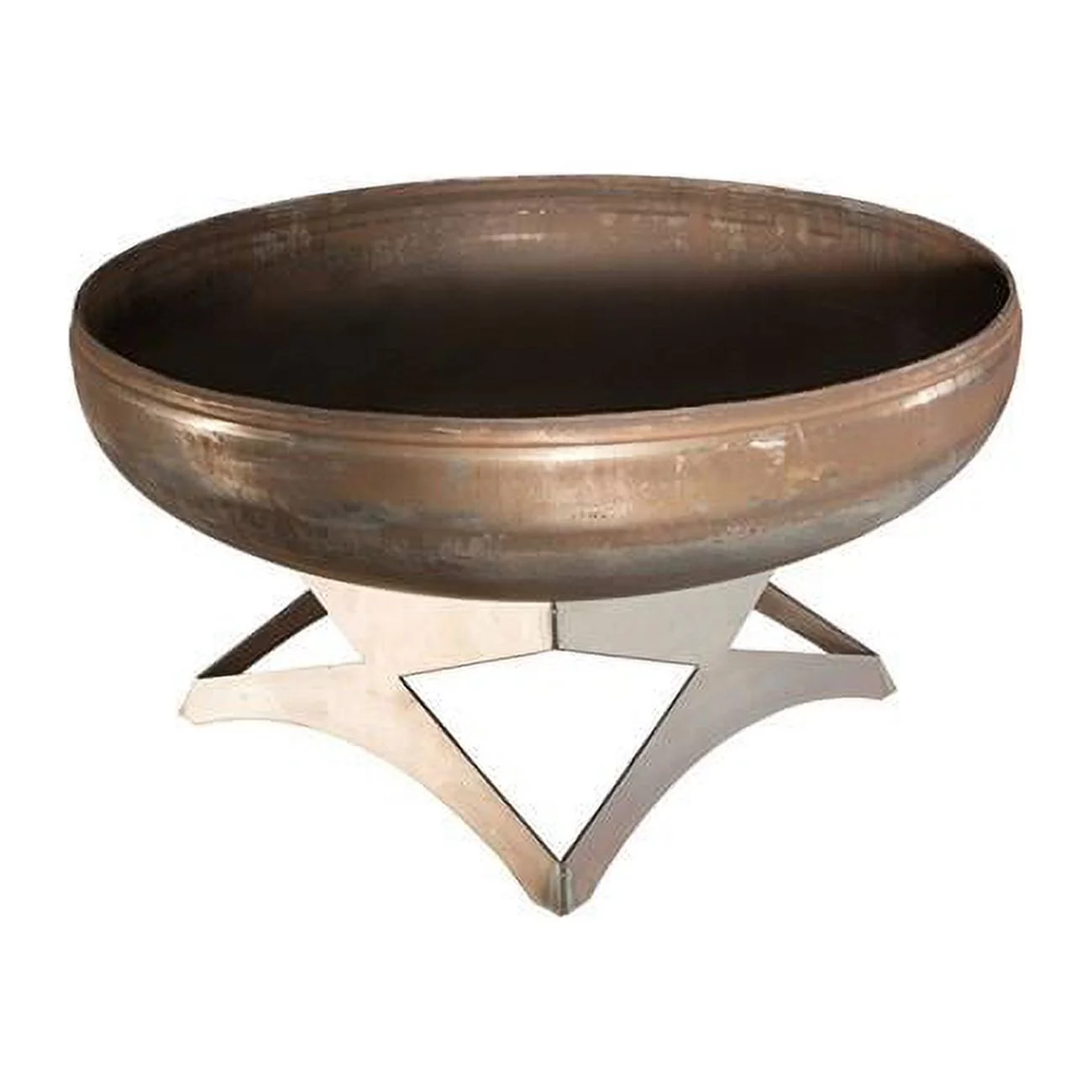 Ohio Flame OF42LTY-AB 42 dia. Liberty Natural Steel Angular Base Fire Pit