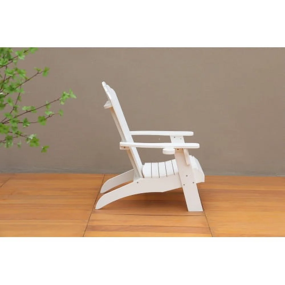 Polystyrene Adirondack Chair - White