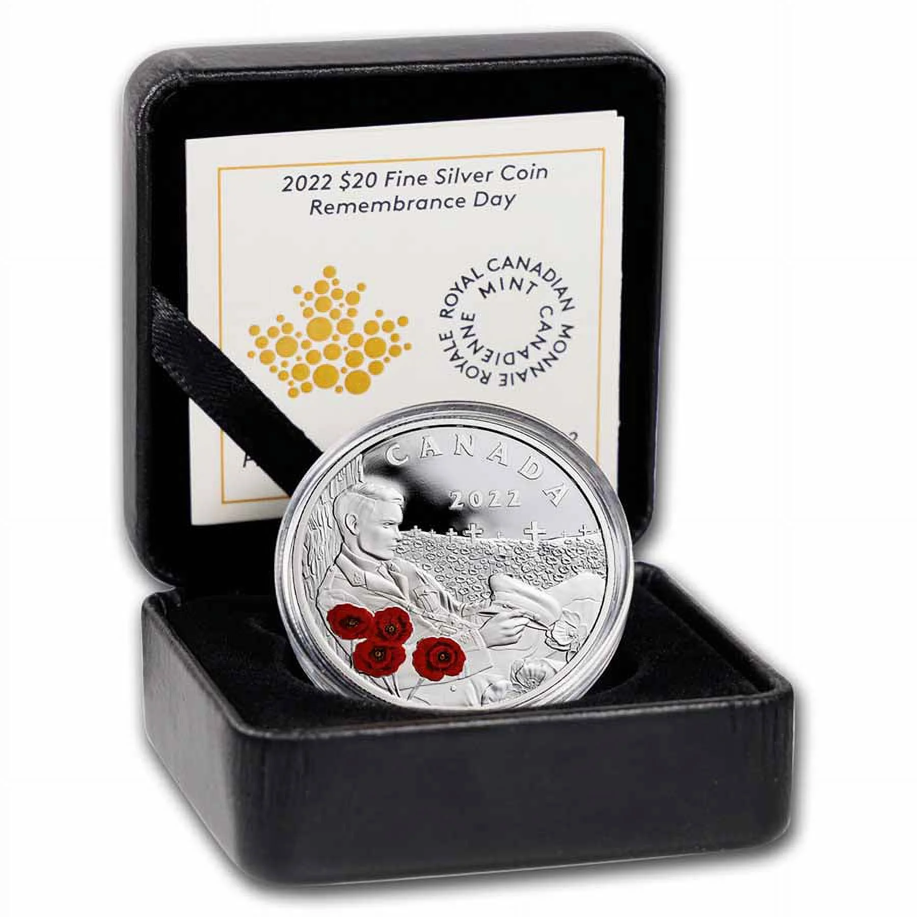 2022 Canada Silver $20 Remembrance Day Proof