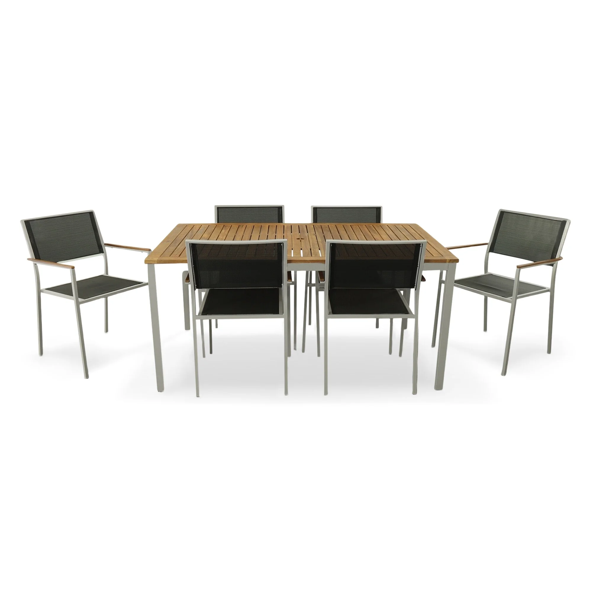 Carolina Chair & Table Portside 7 Pc Outdoor Dining Set White