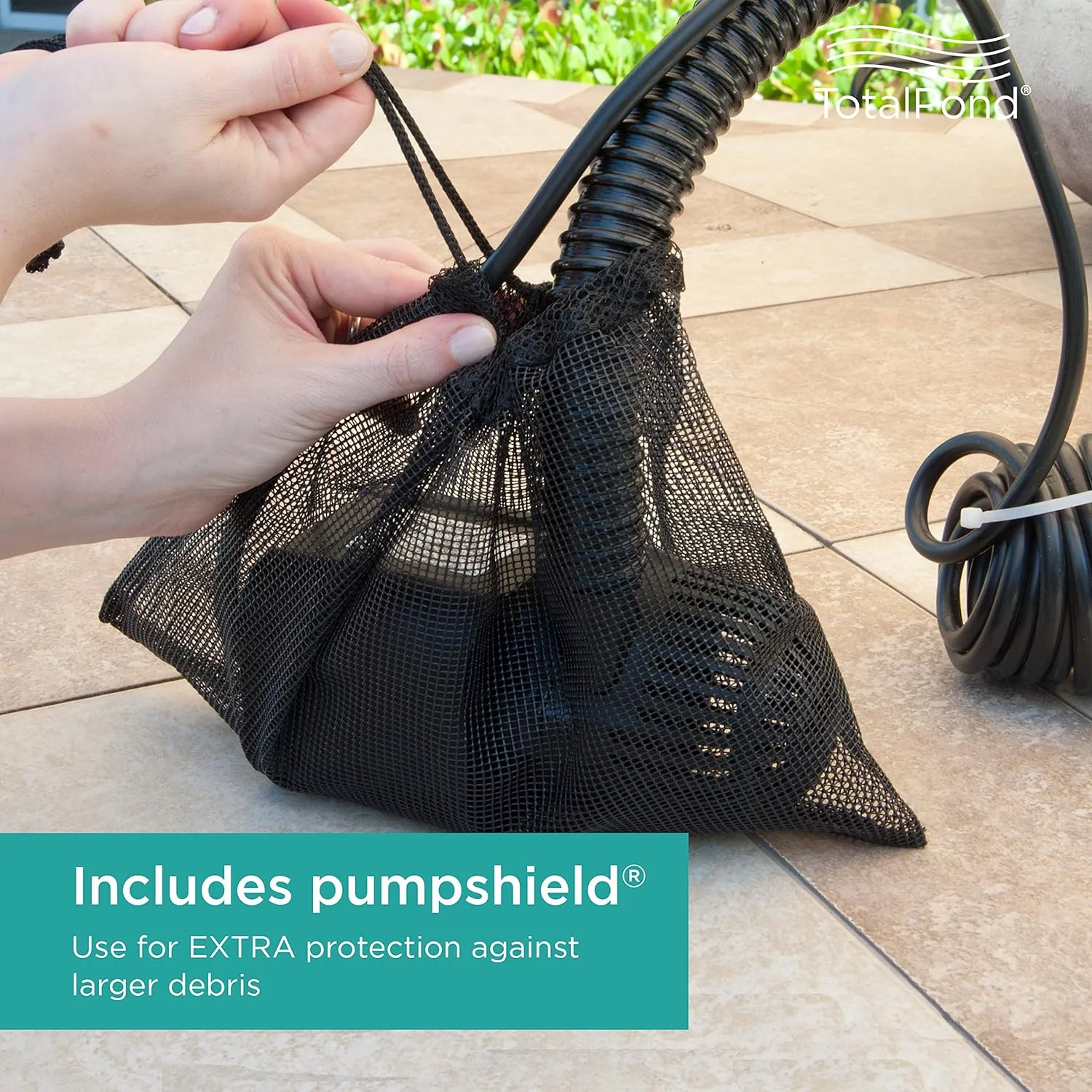 1200 GPH Waterfall Pump, Black