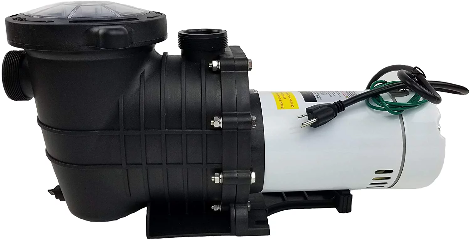 White Label In-Ground Pool Pump - 110-120V/220-240V, 1.5HP, 110GPM, Wall Plug