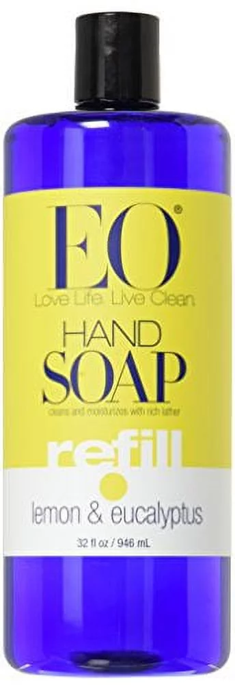 EO Hand Soap, Lemon & Eucalyptus, 32 Fl Oz