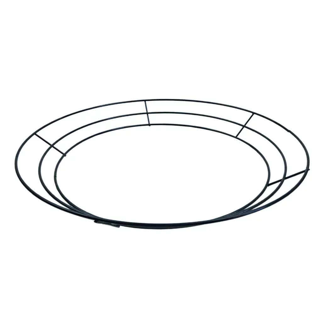 Rustic Round Metal Cactus Planter Wire Wreath Succulent Pot Hanging Plant Holder Garden Decor, 35cm(14inch)