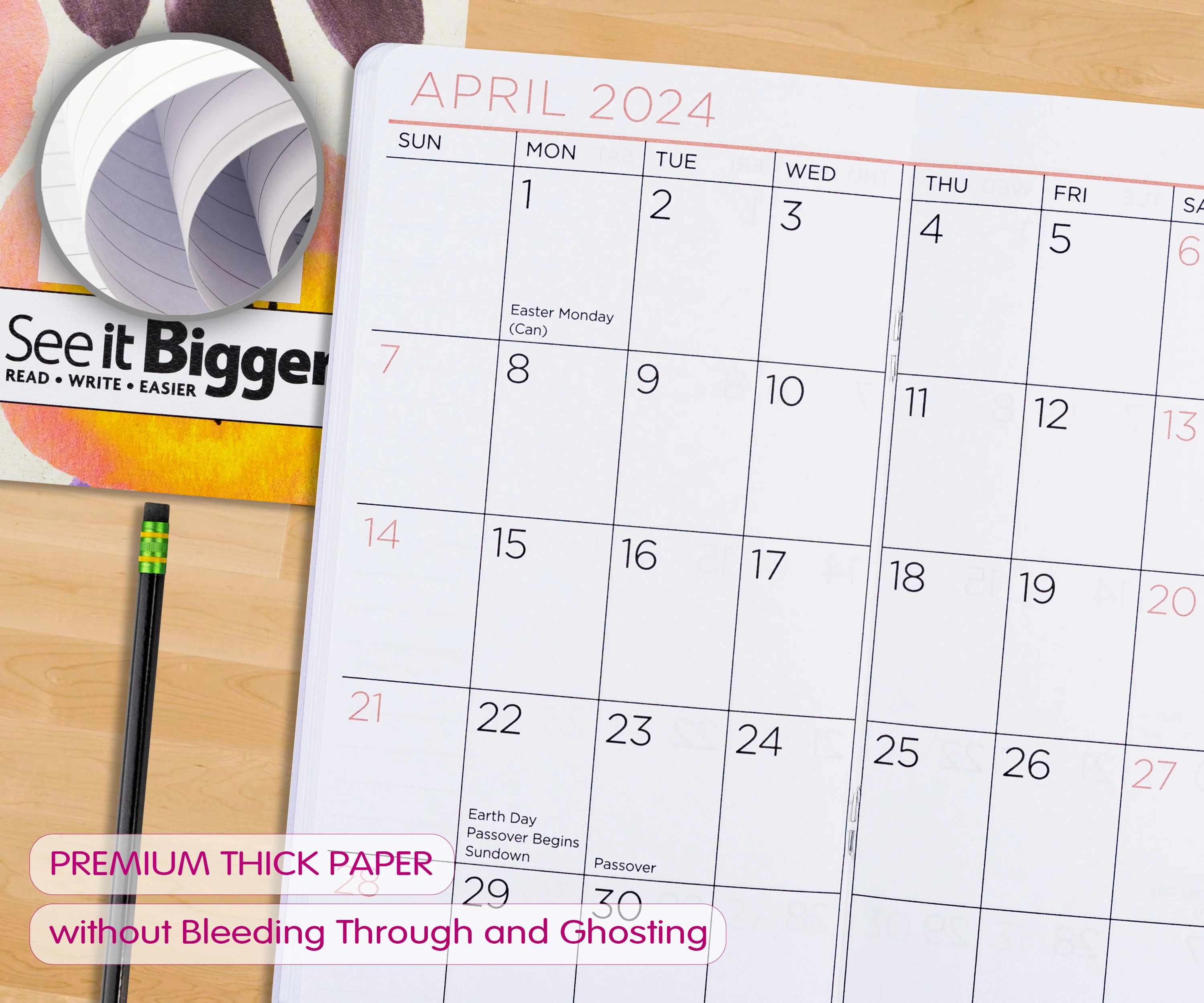 See It Bigger Monthly Pocket Planner, July 2023 - June 2025 (6.75