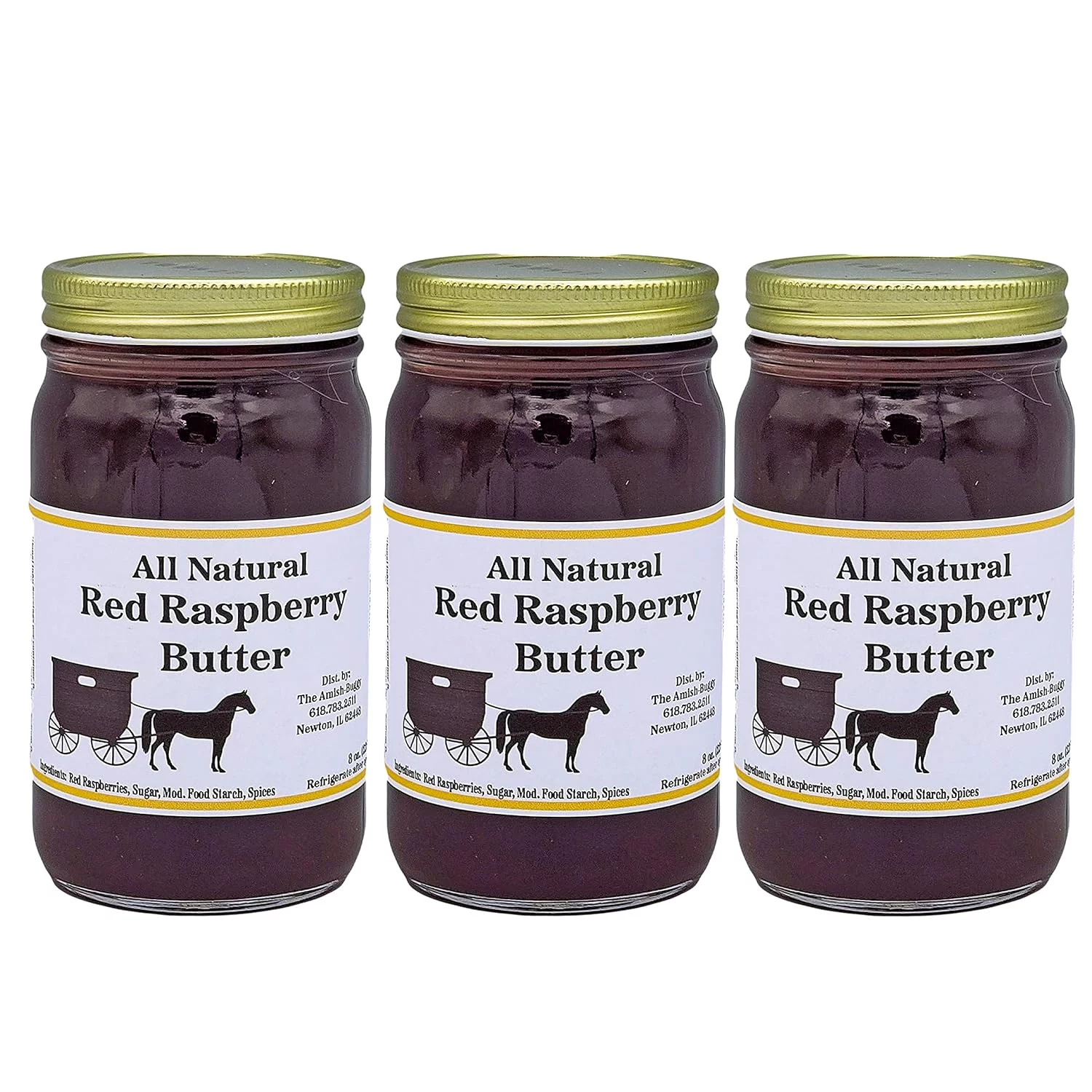 Flavored Butters Red Raspberry - 8 Oz Jar - Qty 3 Jars