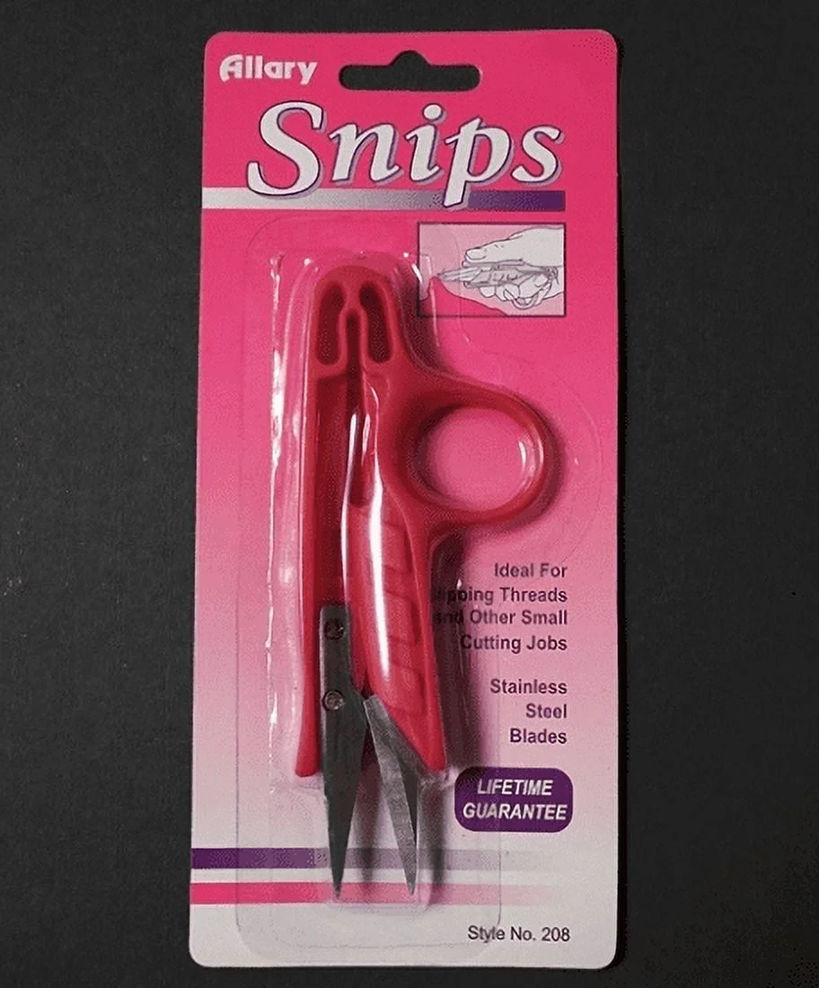 Lot of 2 Allary Snips Style #208 Stainless Steel Blades Scissors, PINK