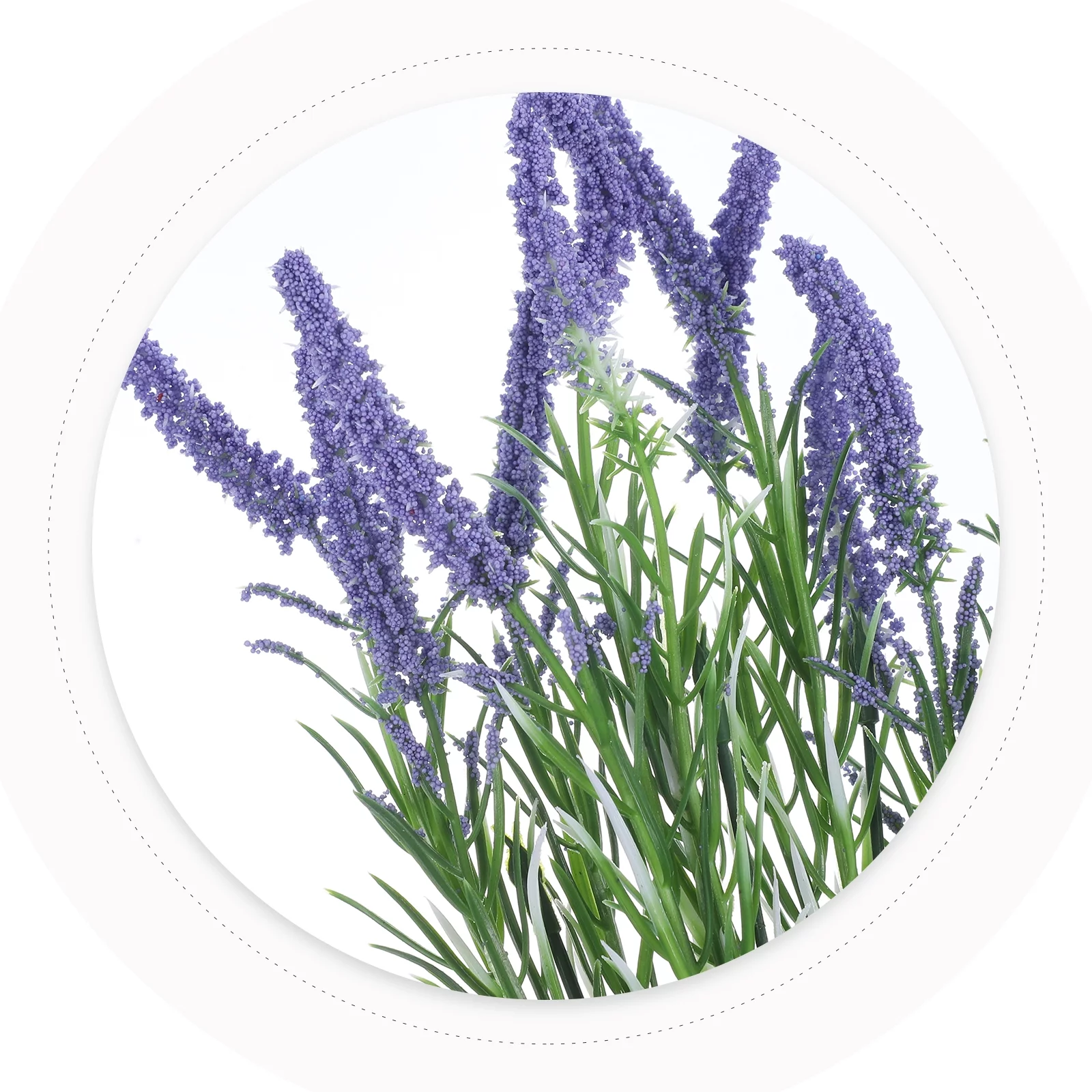 Gongxipen 6Pcs Artificial Lavender Flowers Plastic Faux Flowers Plants Bouquets Fake Greenery Flowers