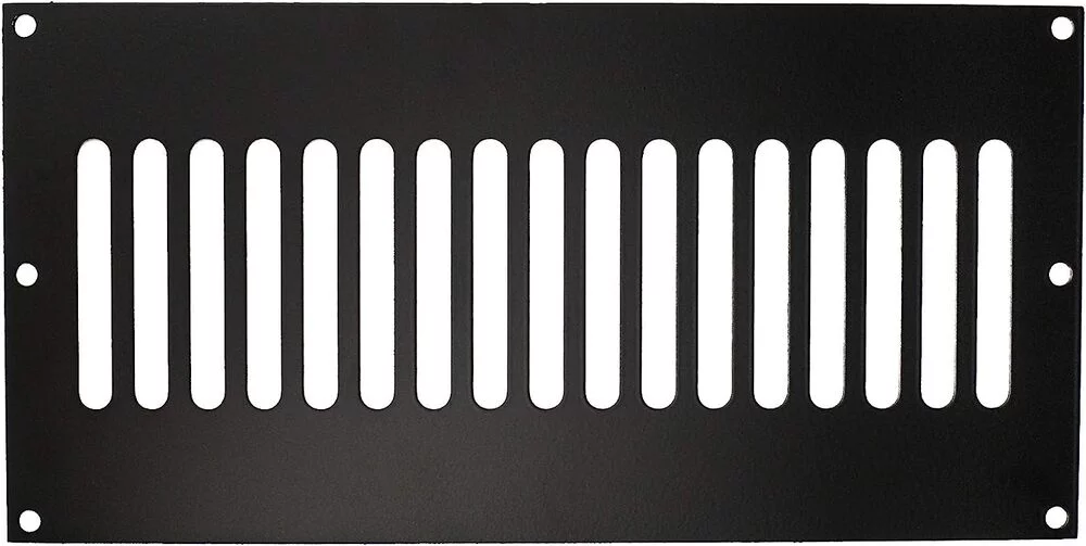 AMS Fireplace 12x6 Inch 321 High Gauge Stainless Steel Fire Pit Enclosure Vent - Commercial Grade (Black) – Complete and Ventilate Your Firepit Safely – Strong, Durable, and Easy to Install