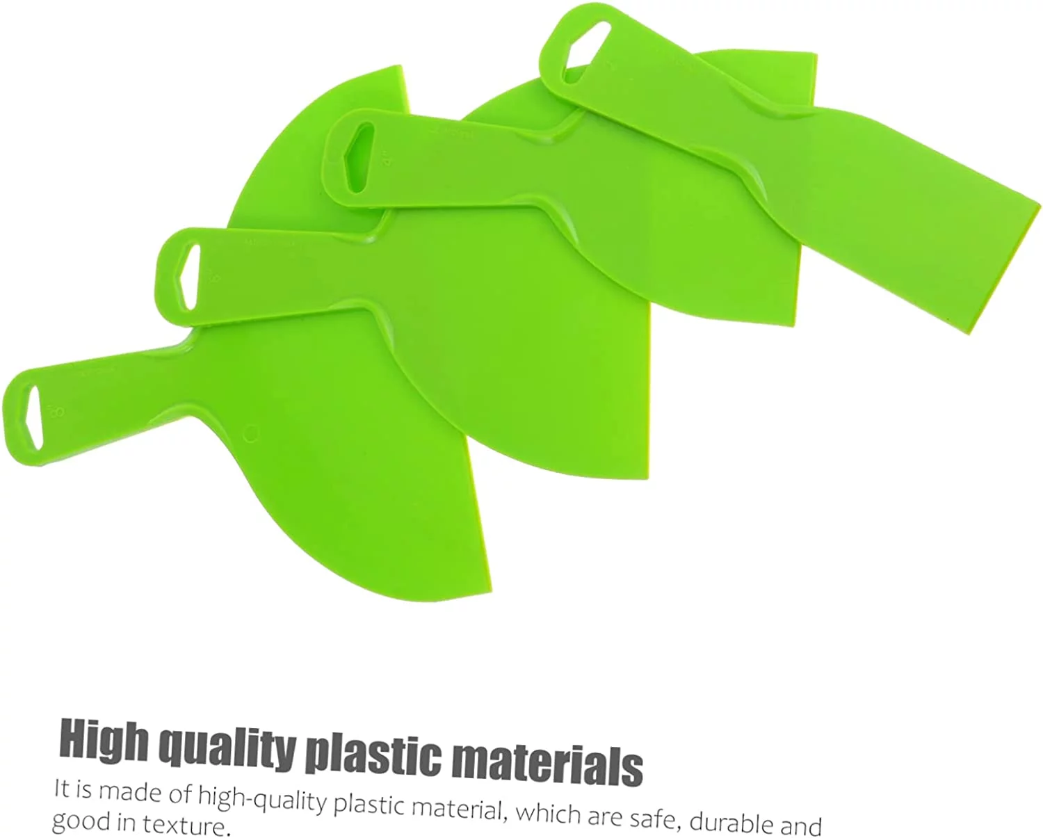 4pcs Shovel Wallpaper Smoothing Tool Glass Scraper Flexible Spatula Plastic Paint Scraper Plaster Scraping Knife Wallcovering Smoothing Tool Floor Glue Cleaner Disposable Spreader