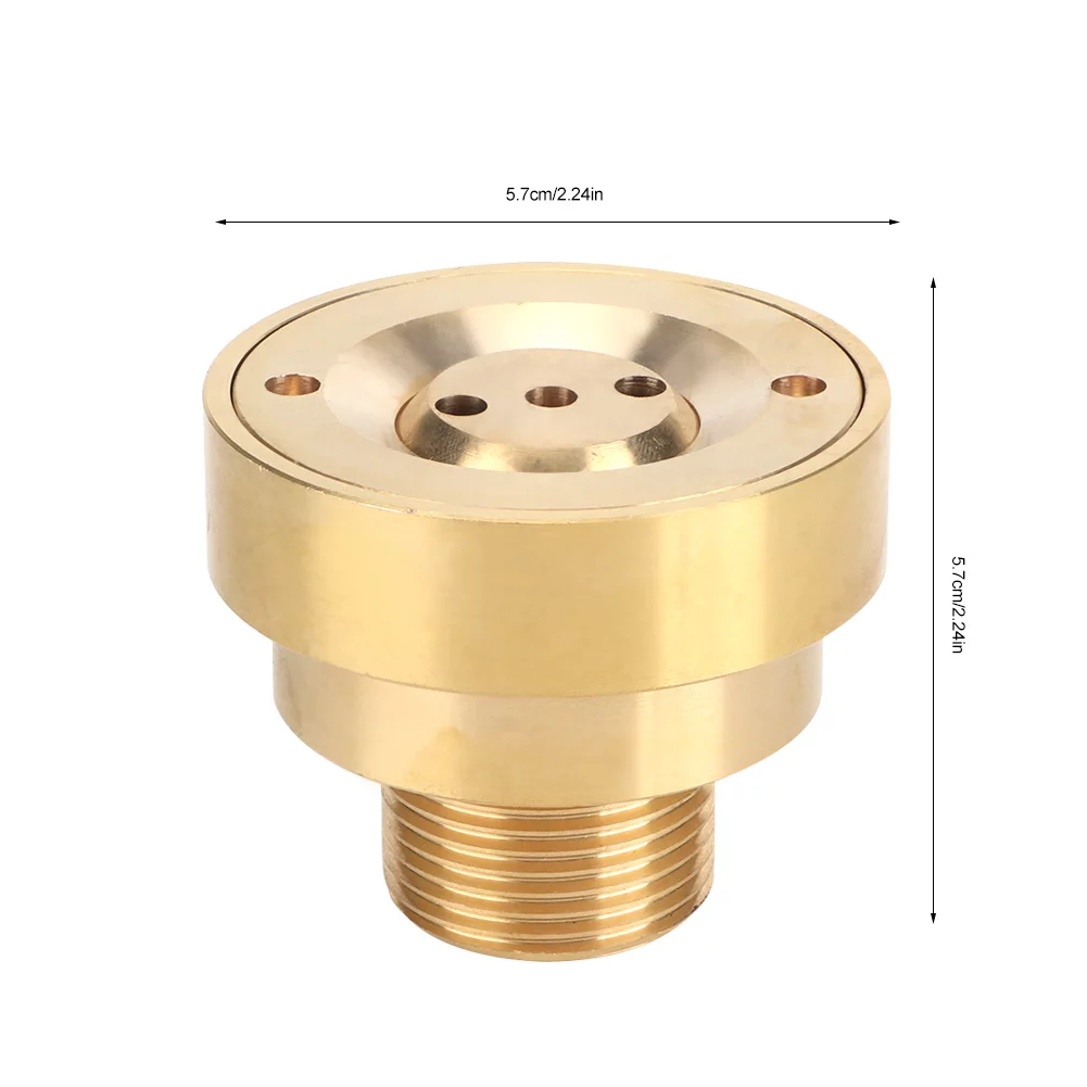 Verdant Touch Pond Sprinkler Head G1in 32mm Male Thread Brass Column Water Fountain Nozzle Spray Sprinkler Head Garden Nozzle