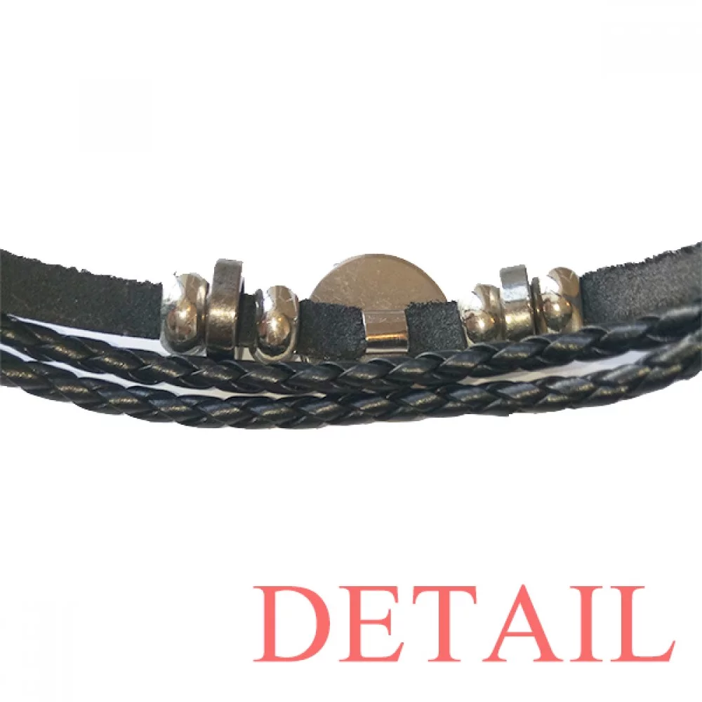 Circular Great Snow Twenty Four Solar Term Bracelet Braided Leather Woven Rope Wristband