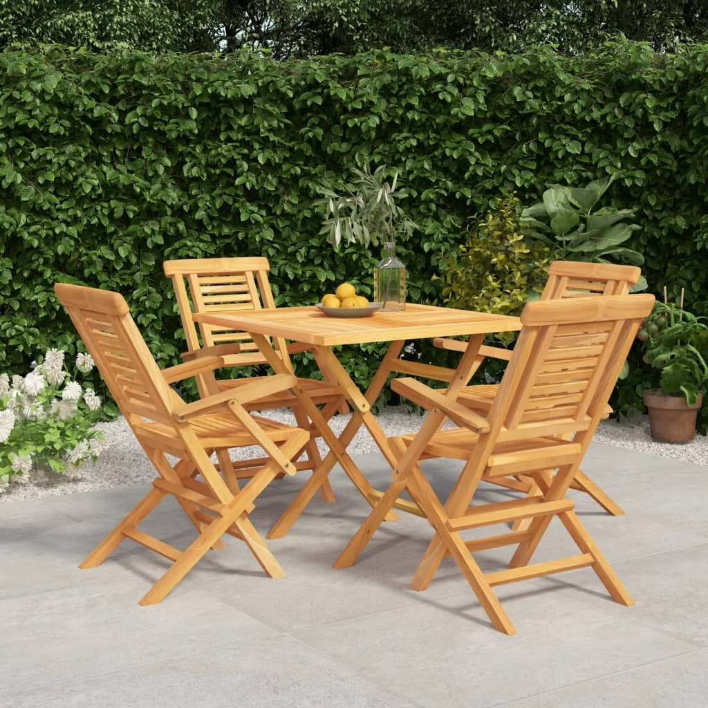 Irfora parcel,Patio Furniture Set Table And Chairs Wood Teak Set5 Piece Patio Set Patio Piece Patio Set 1228035a Shcushan Zeyuan Teak - 3155035 Barash
