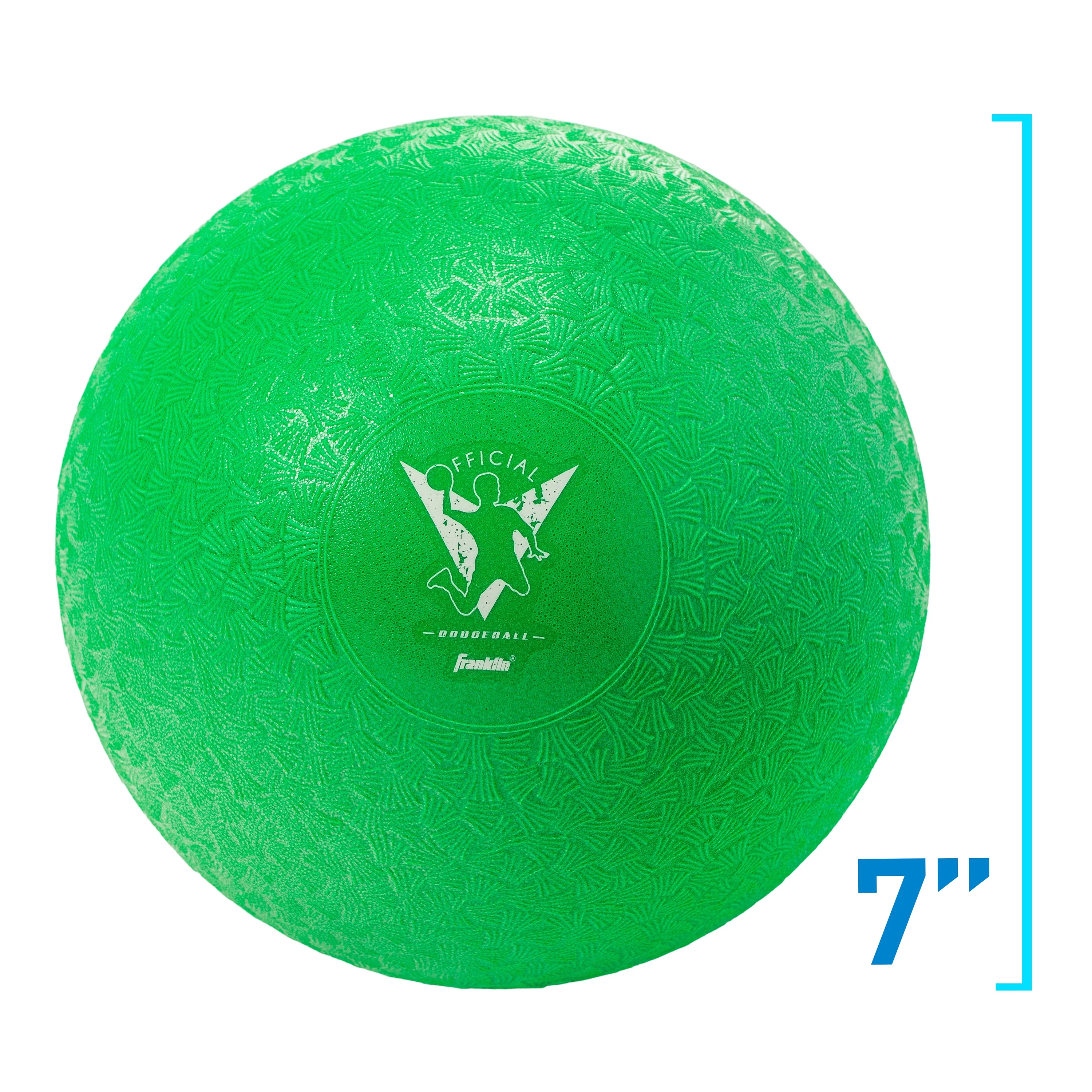 Franklin Sports Kids Dodgeballs - 6 Pack of 7 inches Inflatable Playground Balls for Kickball, Dodgeball and More - Soft Cover - Pump and Carry Bag Included