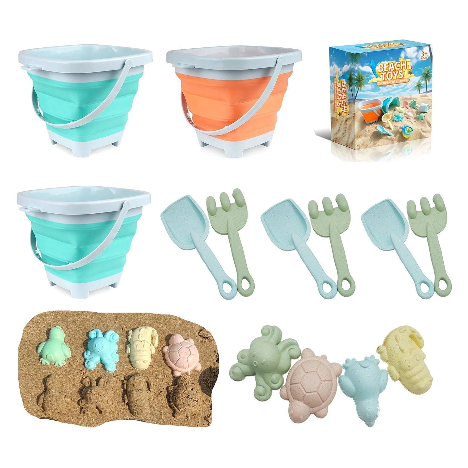 ALLJOY 13PCS Beach Sand Toys