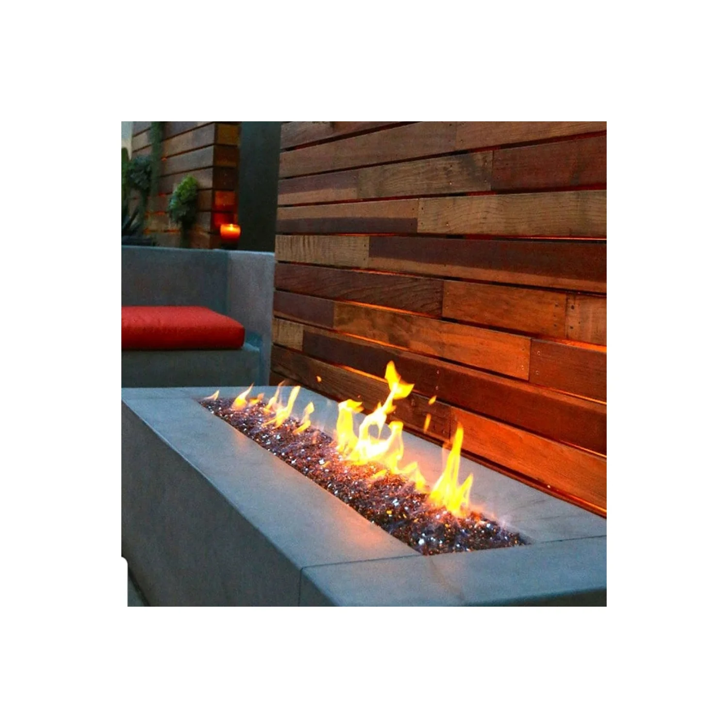 AZ Patio Heaters 20lbs Reflective Fire Glass - Bronze