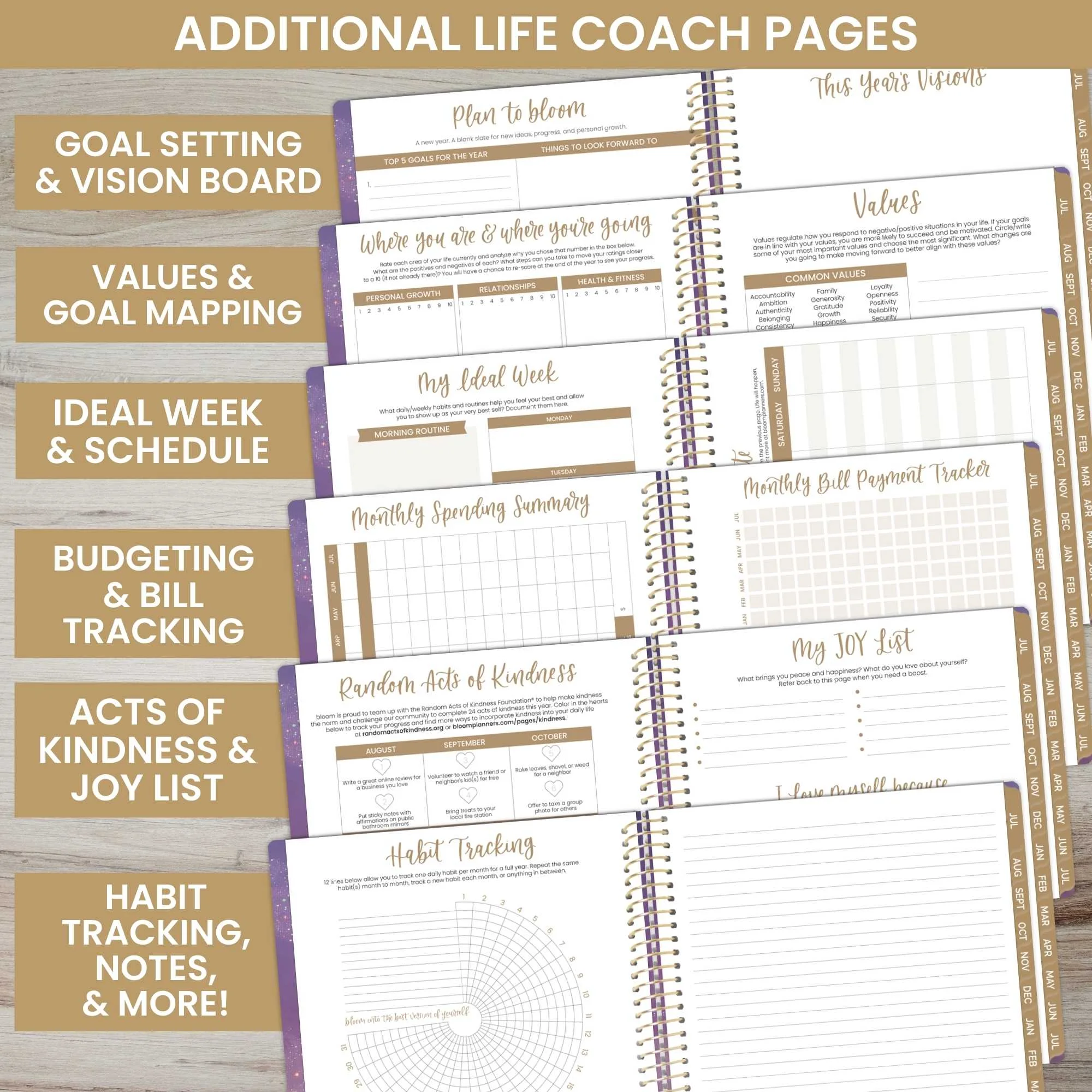 bloom daily planners 2024-25 Soft Cover Planner, 8.5