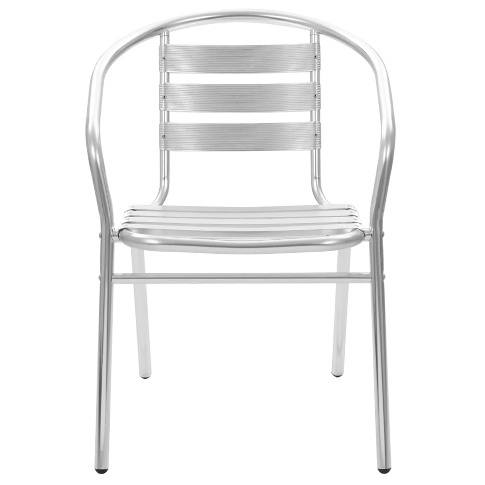 Tomshoo 5 Piece Patio Dining Set Aluminum Silver