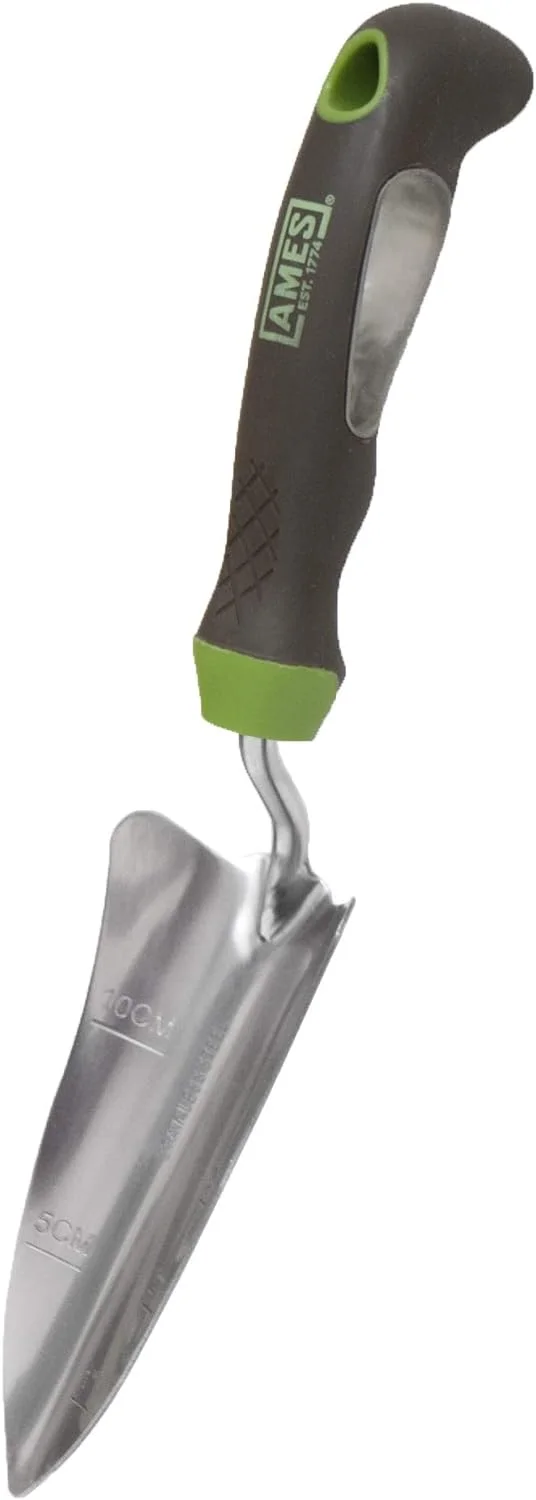 Ames Ergo Gel Grip 13.5 in. Stainless Steel Garden Hand Transplanter Poly Handle