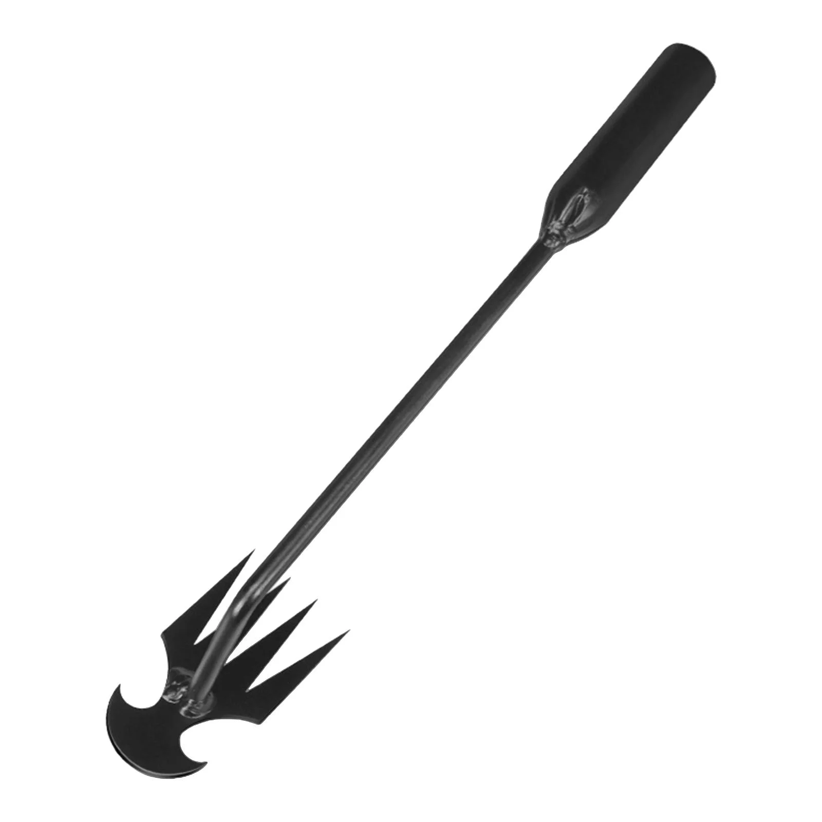 Colaxi Garden Rake ing Tool Hand Hoe Carbon Steel Durable Practical Hollow Hoe and Rake Remover for Daily Gardening Job Black 27cm