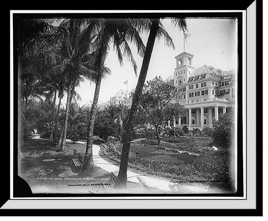 Historic Framed Print, The Royal Poinciana, Palm Beach, Florida - 2, 17-7/8