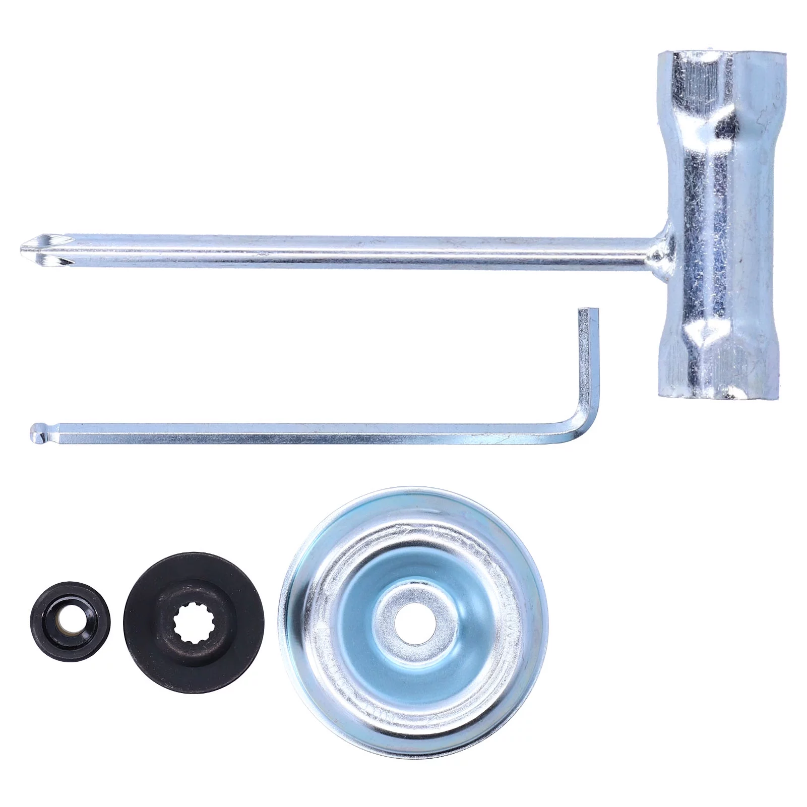 Verdant Touch Lawn Mower Accessory Blade Adapter Attachment Thrust Washer Wrench Kit Fit for STIHL FS120 200 250 Lawn Mower