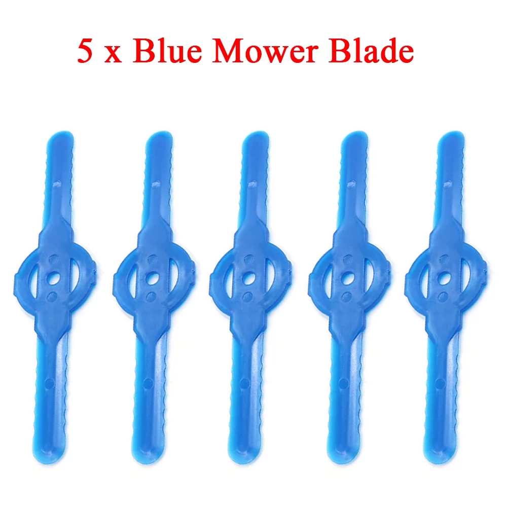 ALLTIMES 5PCS Plastic Lawn Mower Blades, Sharp Durable Grass Trimmer Head Replacement Cutter Blades Weed Eater Blades
