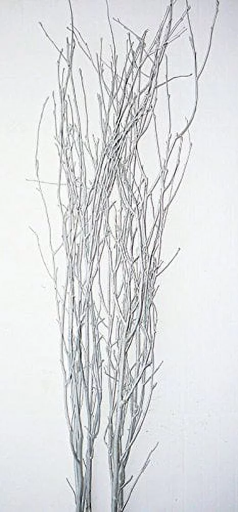 Silver Glittered Birch Branches Single Bunch