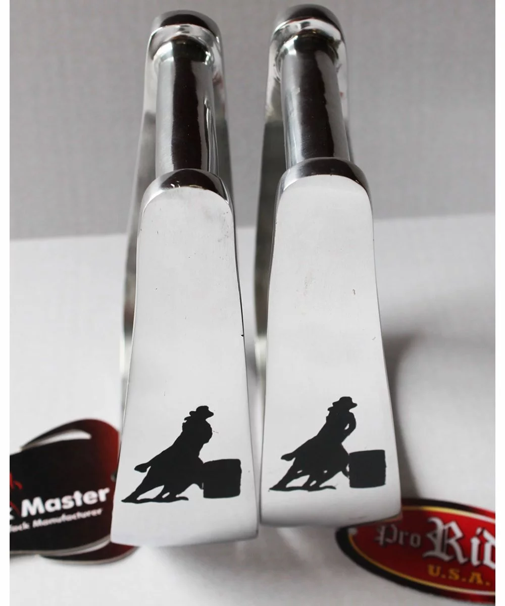 Western Show Trail Horse Saddle Stirrups Replacement Barrel Racer Aluminum 5131