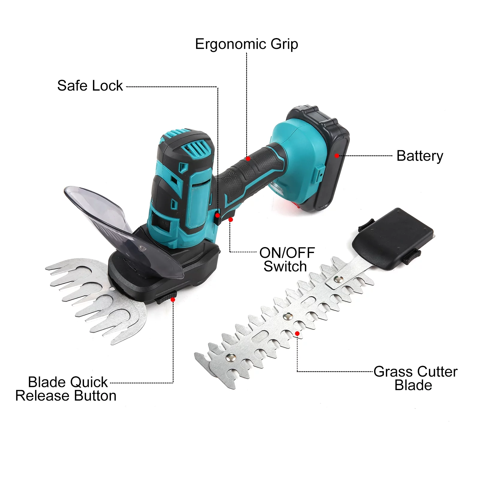 Lepmerk Electric pruning scissors,1 Clippers Power 2pcs 2000mAh Battery Shears Handheld 2 Power 2pcs 2000mAh Handheld 2 1 20V Shears Handheld Battery r S Battery PRU Shear PRU Shear US QISUO HUIOP