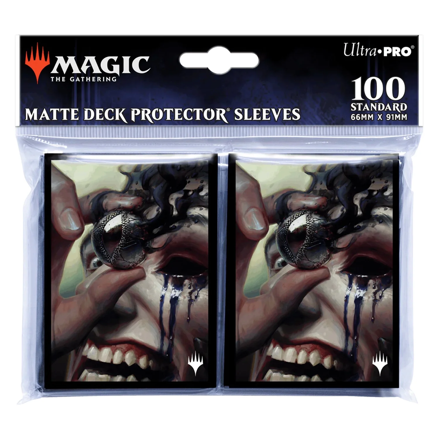 Modern Horizons 3 Jet Medallion Deck Protector Sleeves (100ct) for Magic: The Gathering