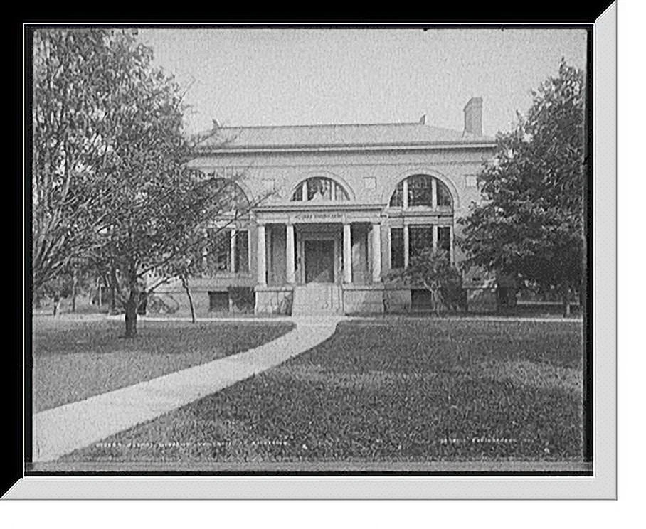 Historic Framed Print, Alumni gymnasium, University of Rochester, 17-7/8