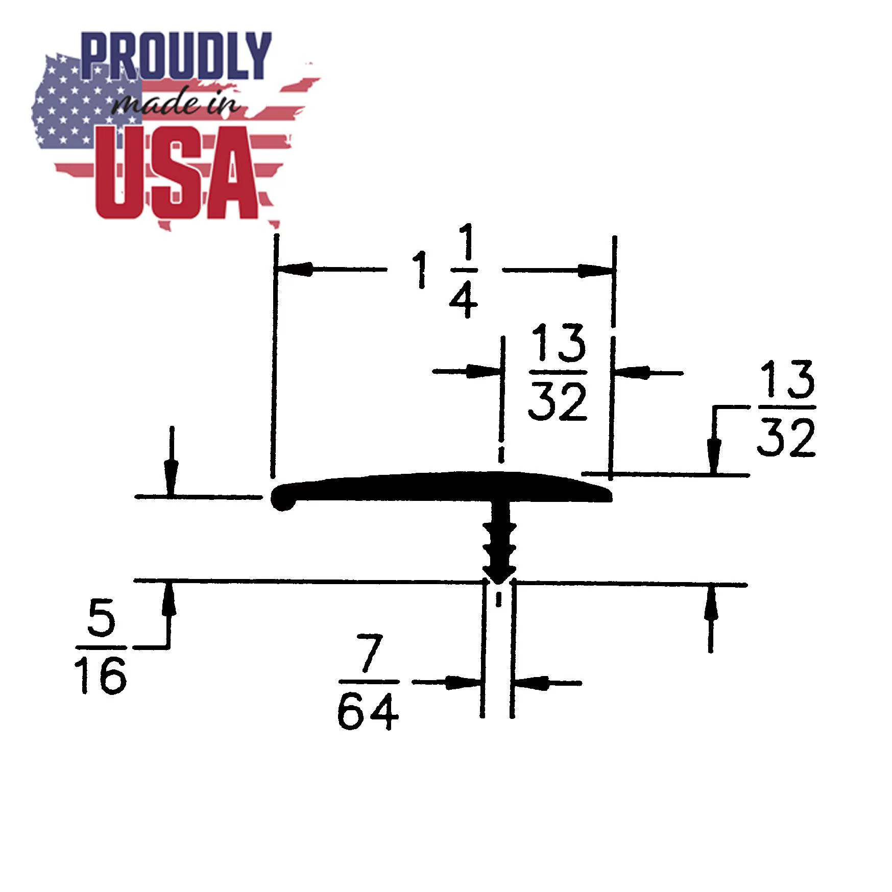 Outwater Plastics Flexible Polyethylene 1-1/4 Inch Off-Set Barb T-Molding in Almond (250')