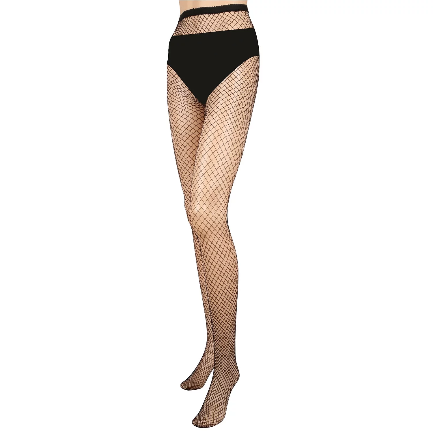iMounTEK Women Fishnet Tights High Waist Fishnet Pantyhose Stretchy Mesh Hollow Out Tights Stockings (Small Hole, 6Pack)