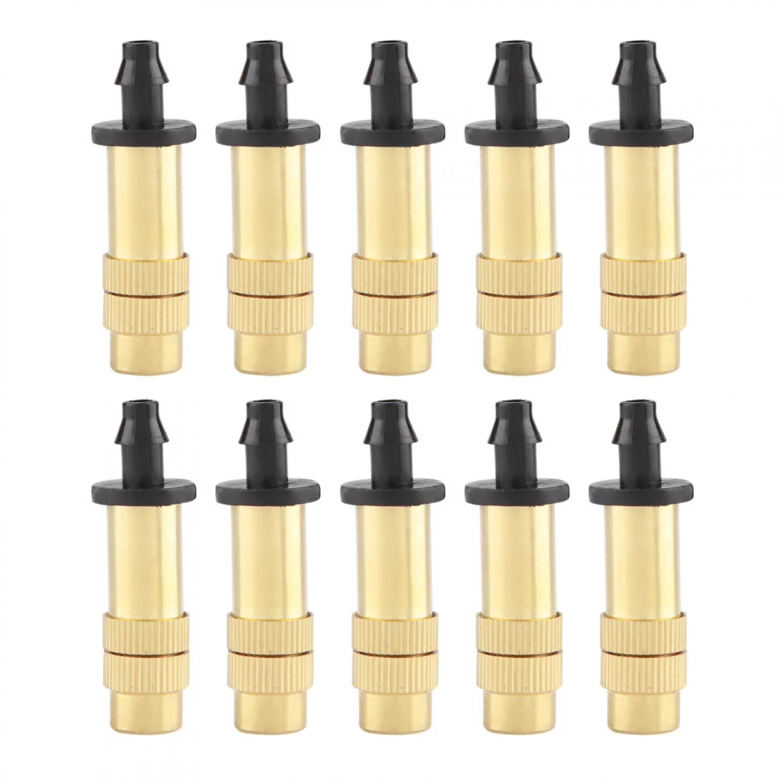 Heaveant Sprinkler Head, 10Pcs Adjustable Copper Sprinkler Head Micro Misting Garden Watering Nozzle