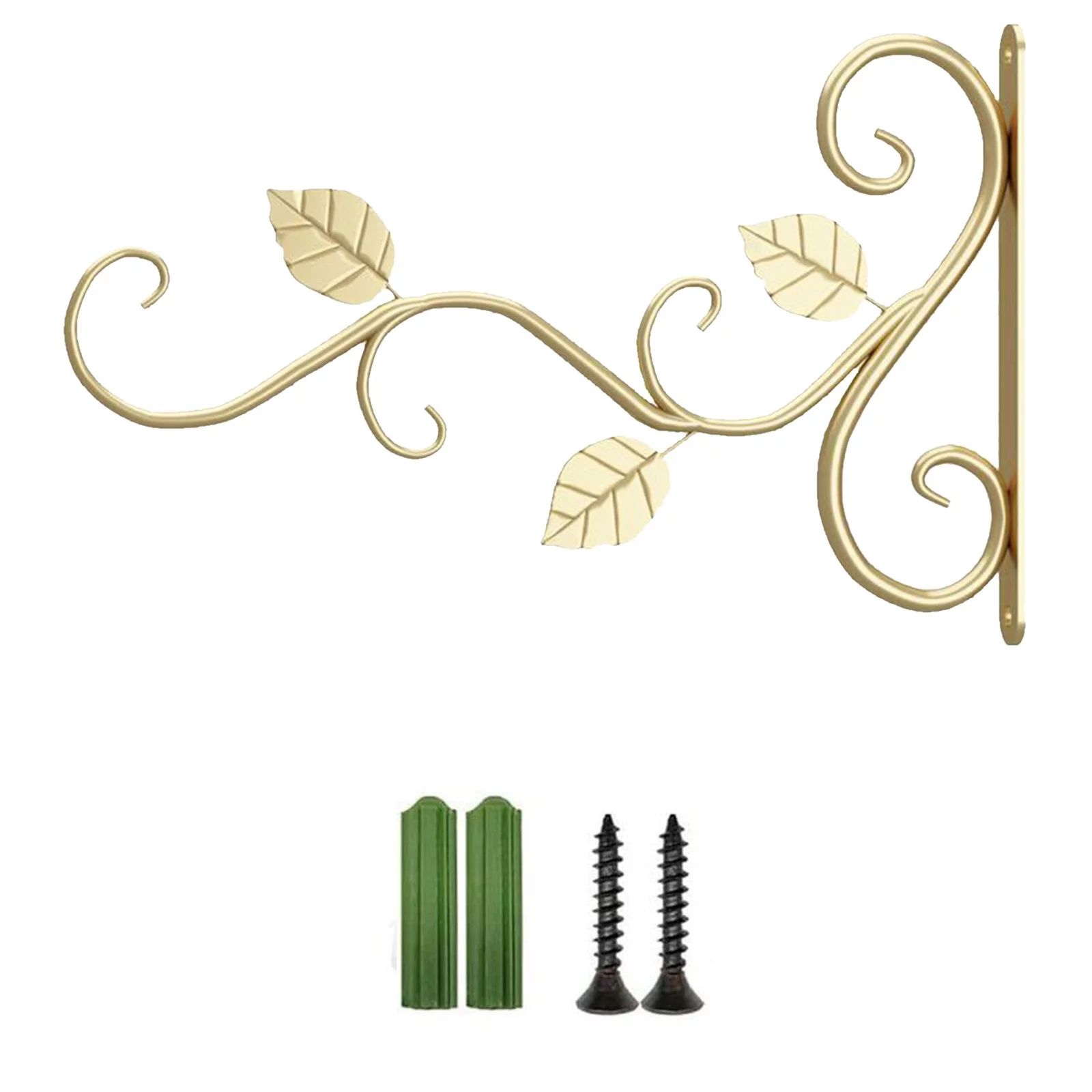 Pompotops Hanging Bracket Hanger Metal Hook Wall Type Plant Pot Indoor and Outdoor