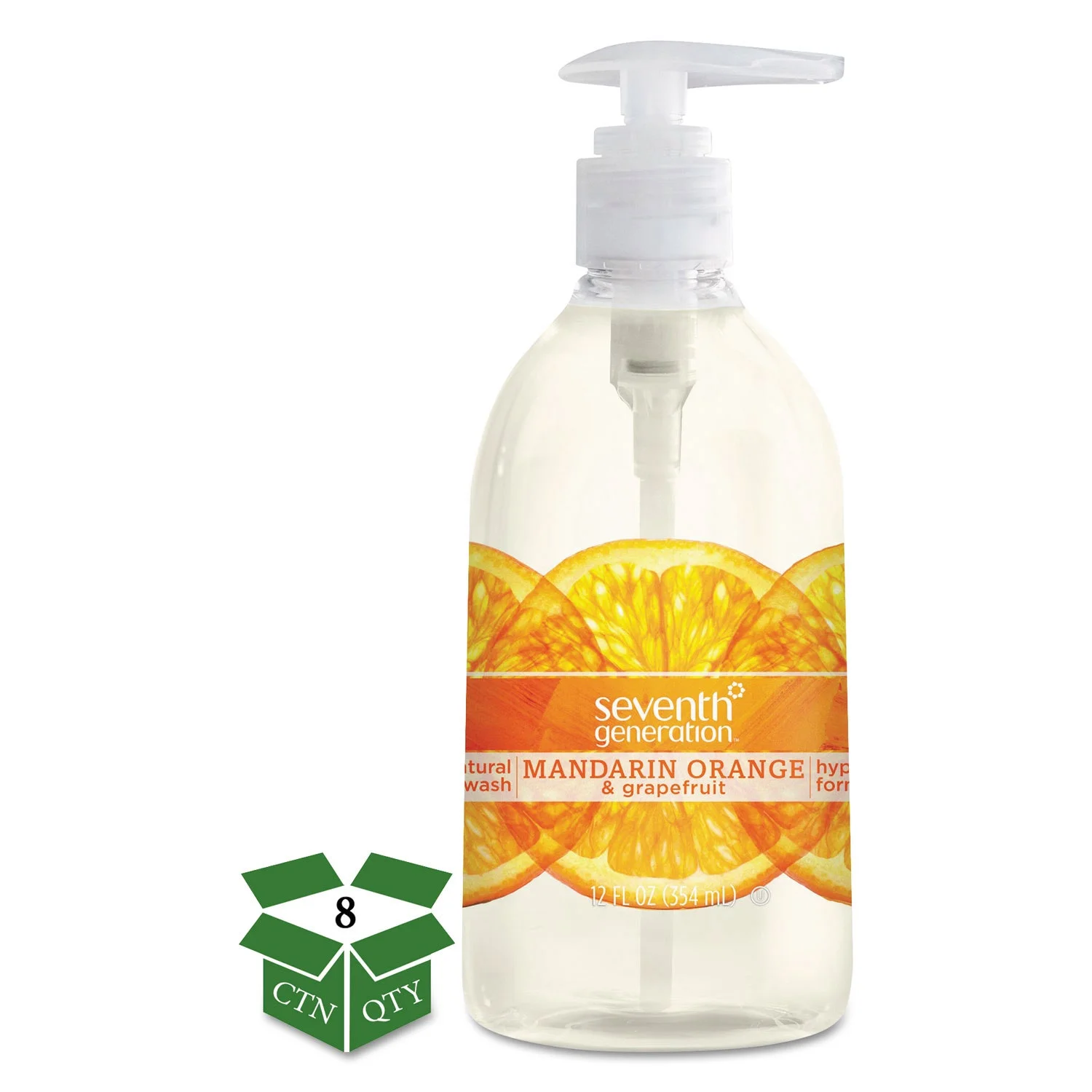 Seventh Generation Hand Wash Soap Mandarin Orange & Grapefruit 12 oz