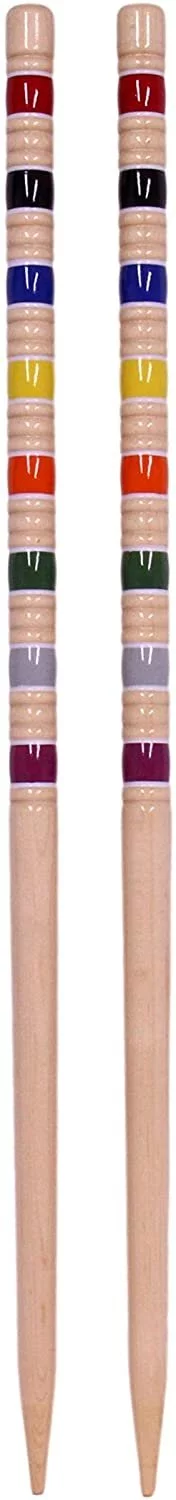 AmishToyBox.com Deluxe Croquet Game Set - 8 Player - with Wooden Stand Eight 28