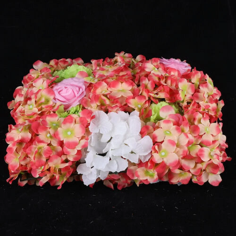 6 Pack Artificial Fake Flower Hydrangea Wall Panel Banquet Wedding Backdrop Wall