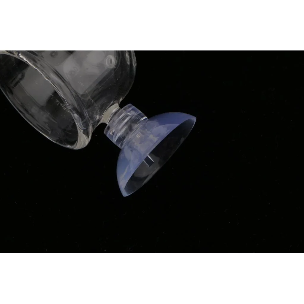 TOOYFUL 6xGlass Pot Plant Cup Holder Aquarium Tank Aquatic Feeder#