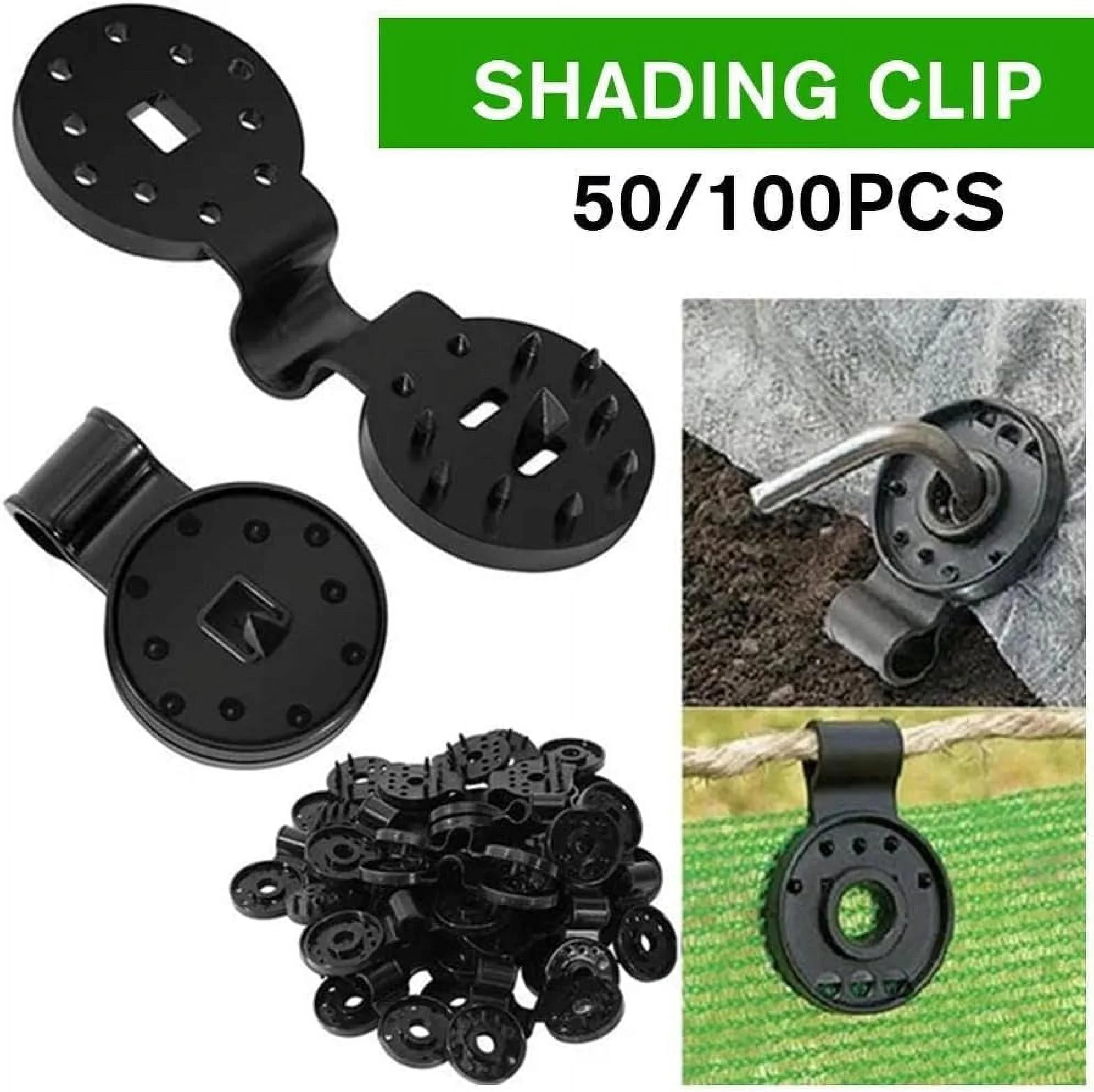 50/100pcs Heavy Duty Shade Cloth Green Greenhouse Grip Clip Extend Clear Sunshade Instant Clips Grommet Fix Replacement Grip Tools patio fixed tarp heavy duty clip