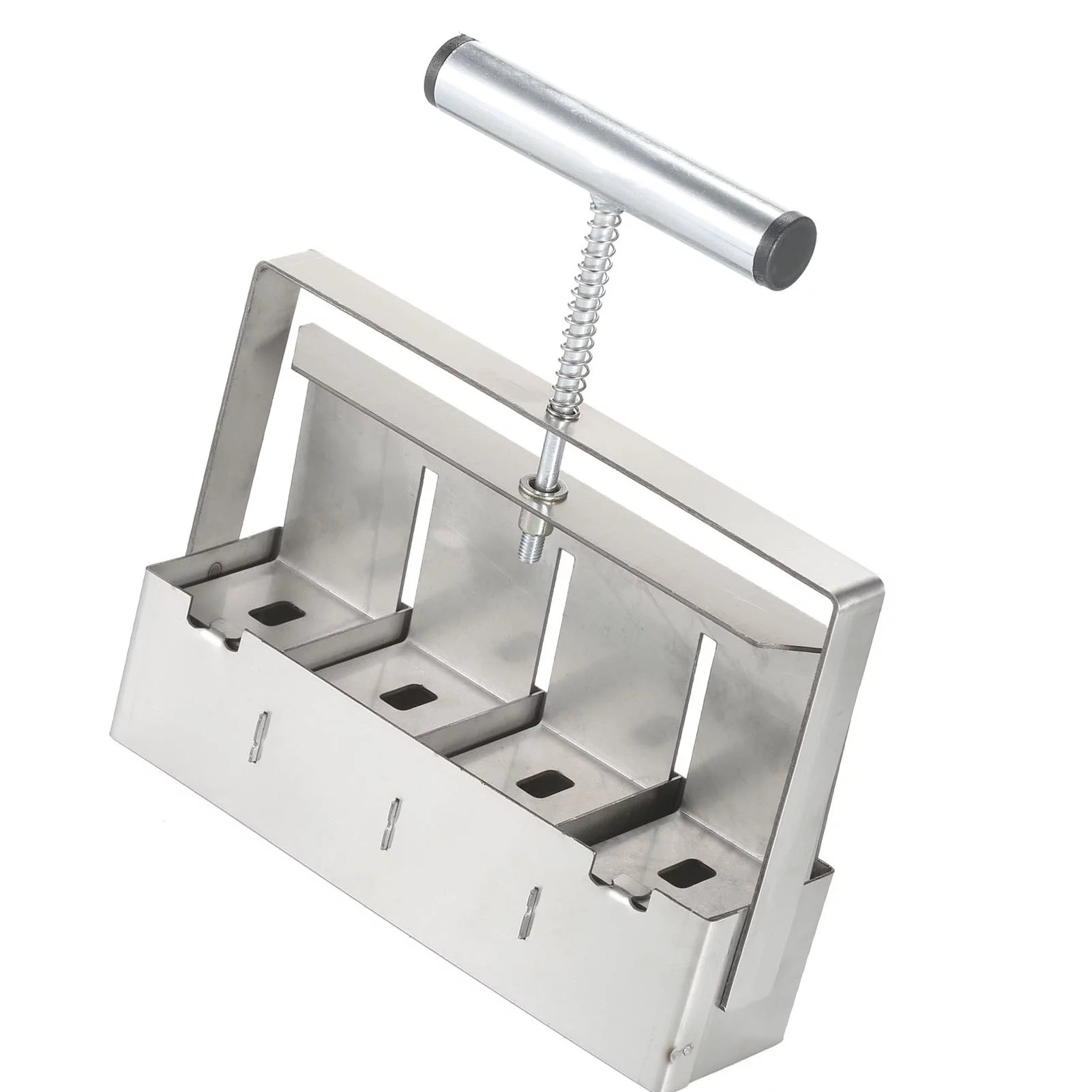 Dcenta Handheld Soil Blocker 2-Inch Soil Block Maker Soil Blocking Tool with Dibbles Dibbers for Garden Prep