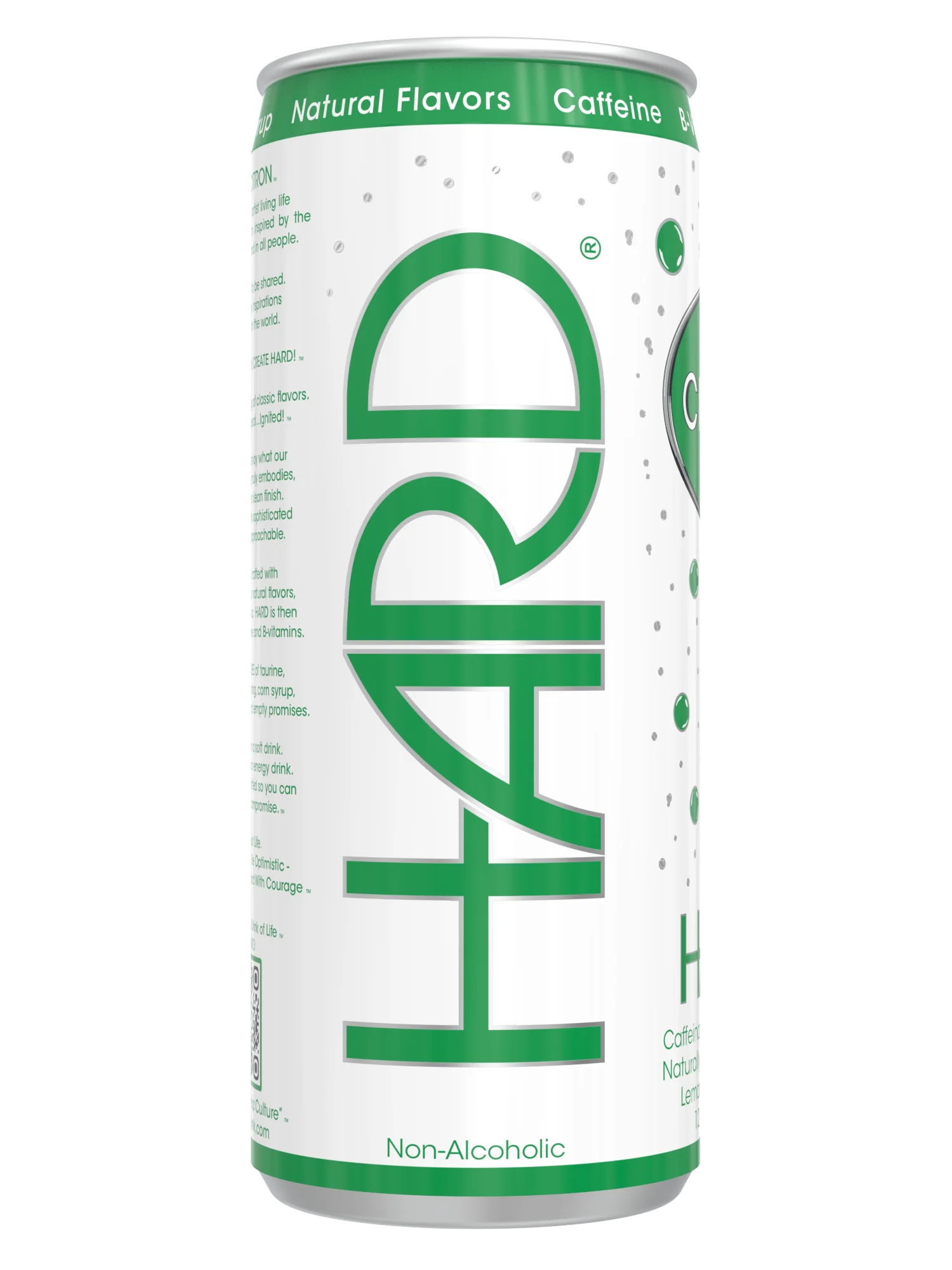 HARD® CITRON - Caffeinated and Enhanced Crafted Sparkling Lemon Lime Beverage - 12 fl oz (Pack of 12)