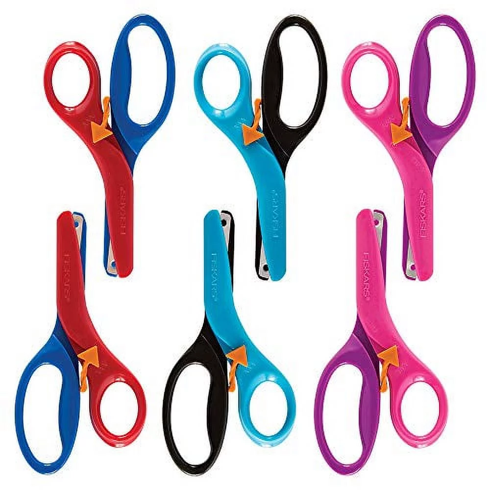 Fiskars Pre-School Training Scissors, 6 Pack