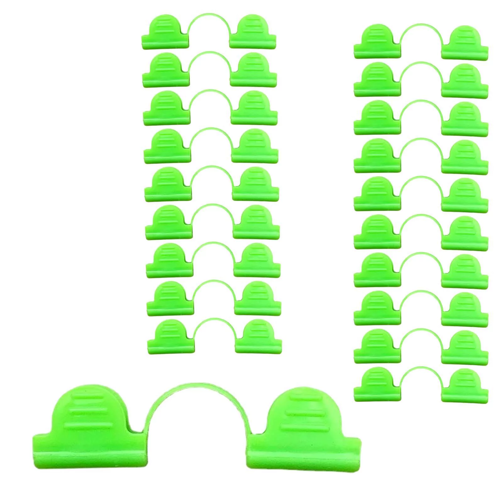 20 Pieces Film Clamps for Garden Greenhouse Hoops for Fixing Farming Plants 6mm